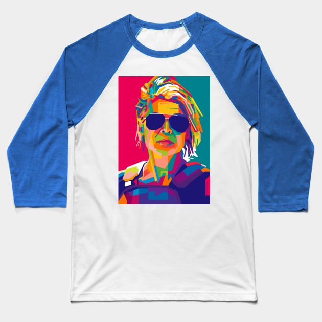 Sarah Connor Baseball T-Shirt by mrcatguys